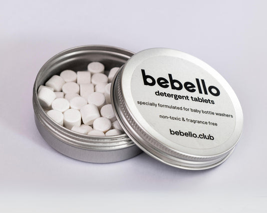 Bebello Detergent Tablets Open Tin