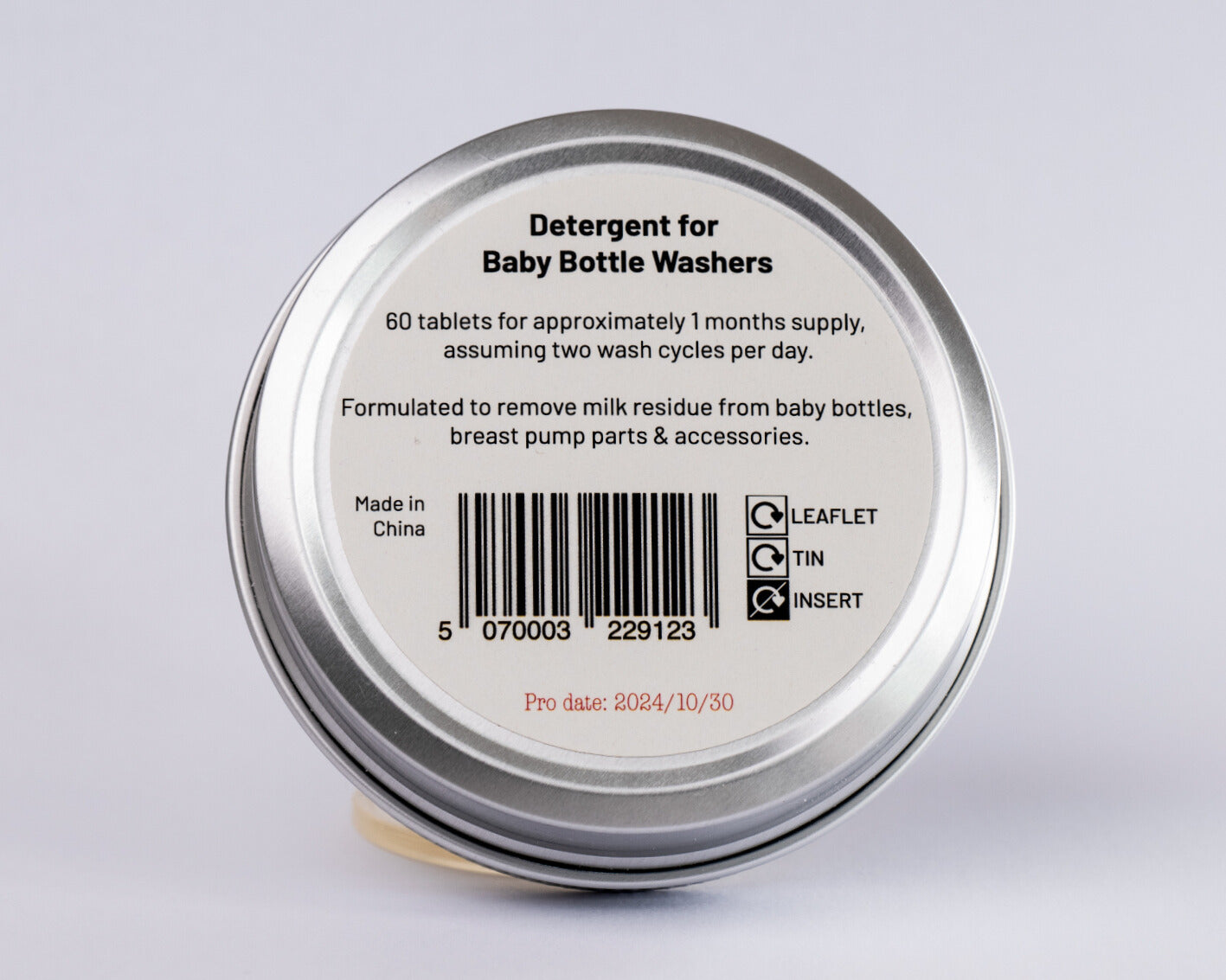 Bebello Detergent Tablets Tin Blurb