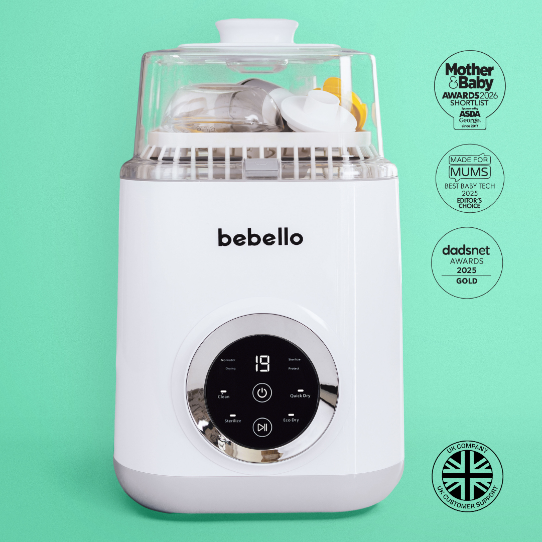 Bebello 4-in-1 baby bottle washer, most awarded.