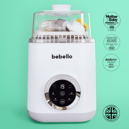 Bebello 4-in-1 baby bottle washer, most awarded.