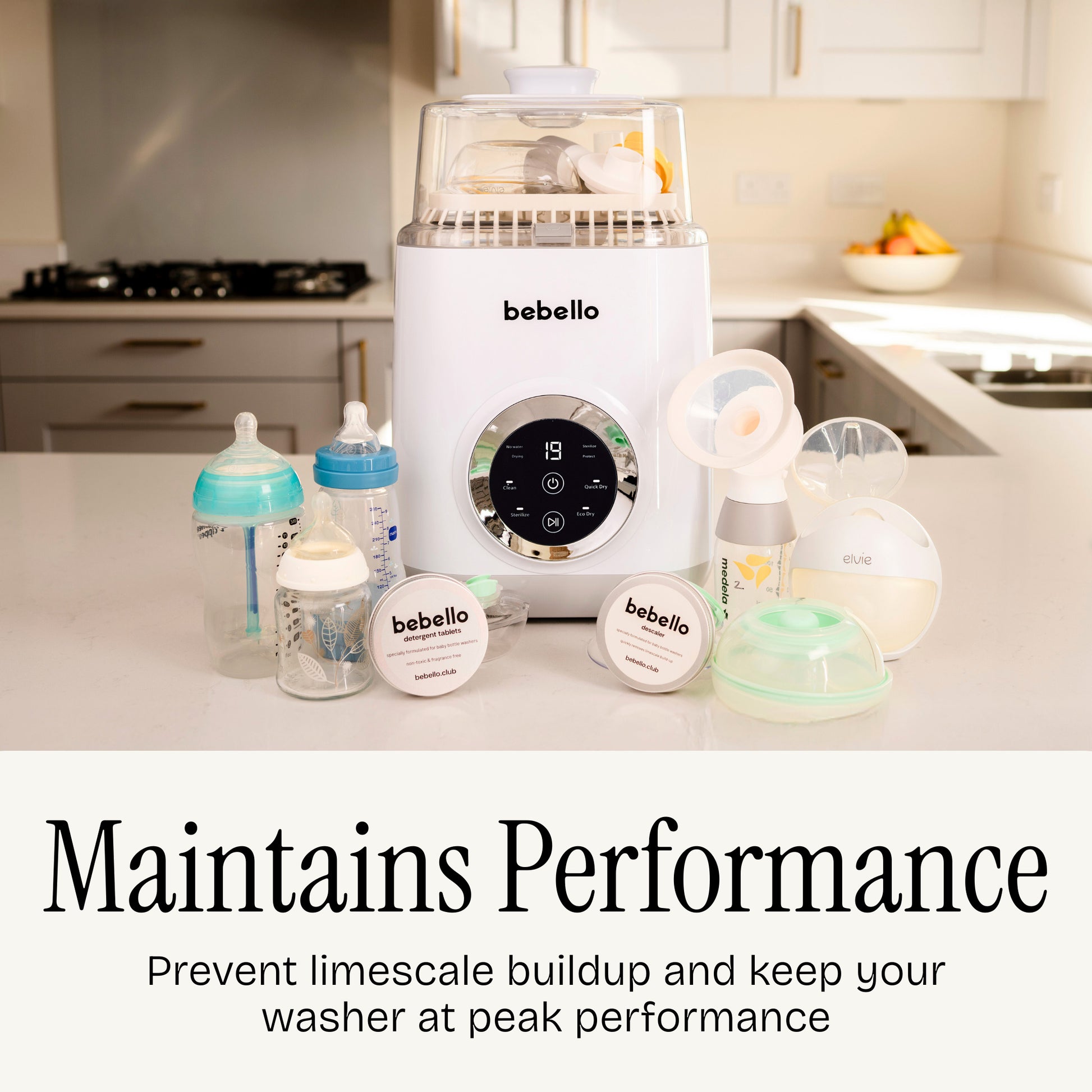 maintains performance. descaler tablets prevent limescale buildup and keep your washer at peak performance.