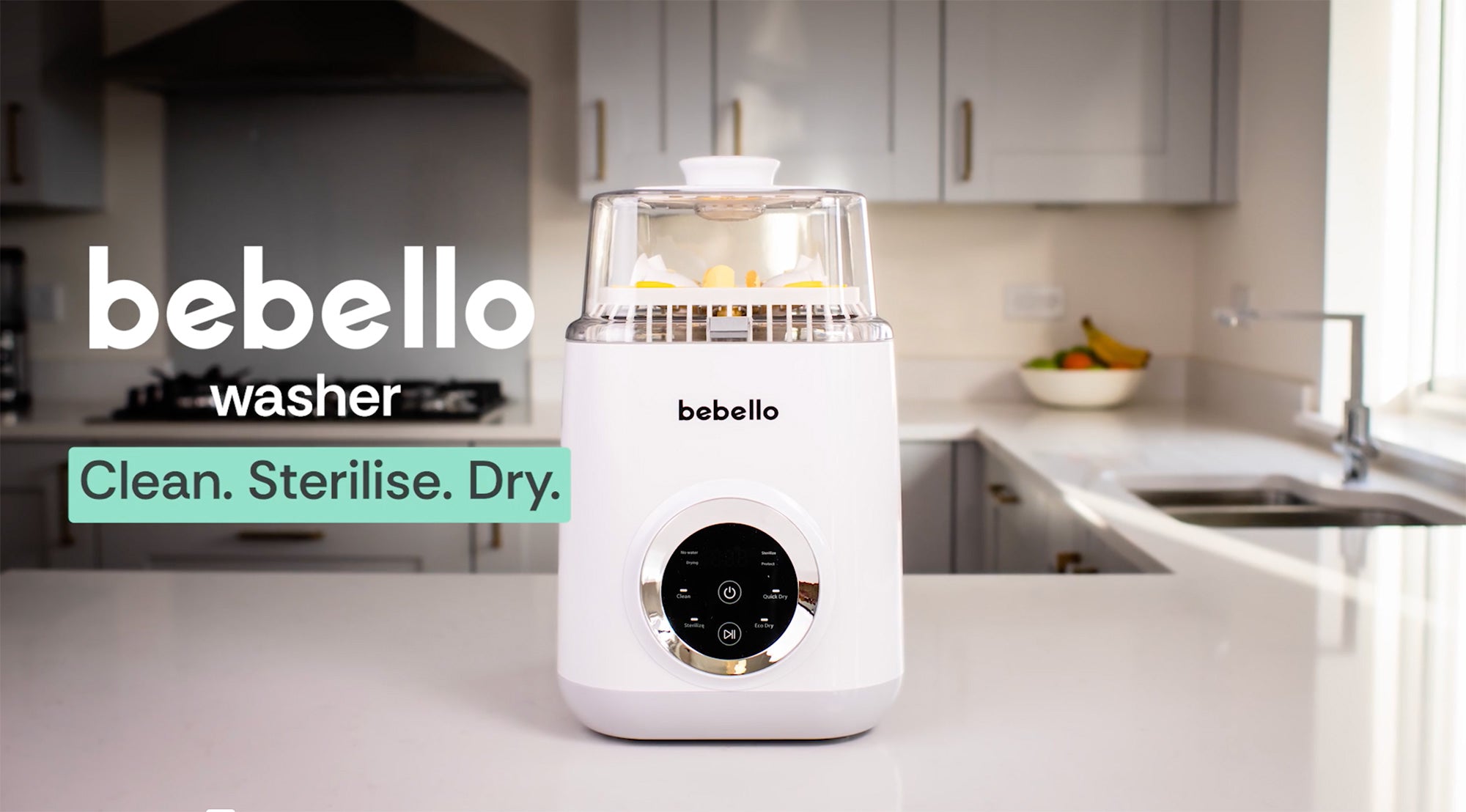 Load video: Video showing bebello washer in action